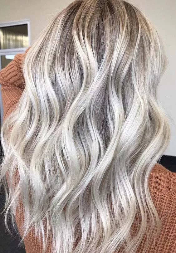 Ash Blonde with Lowlights