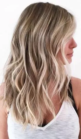 Champagne Blonde with Platinum Highlights
